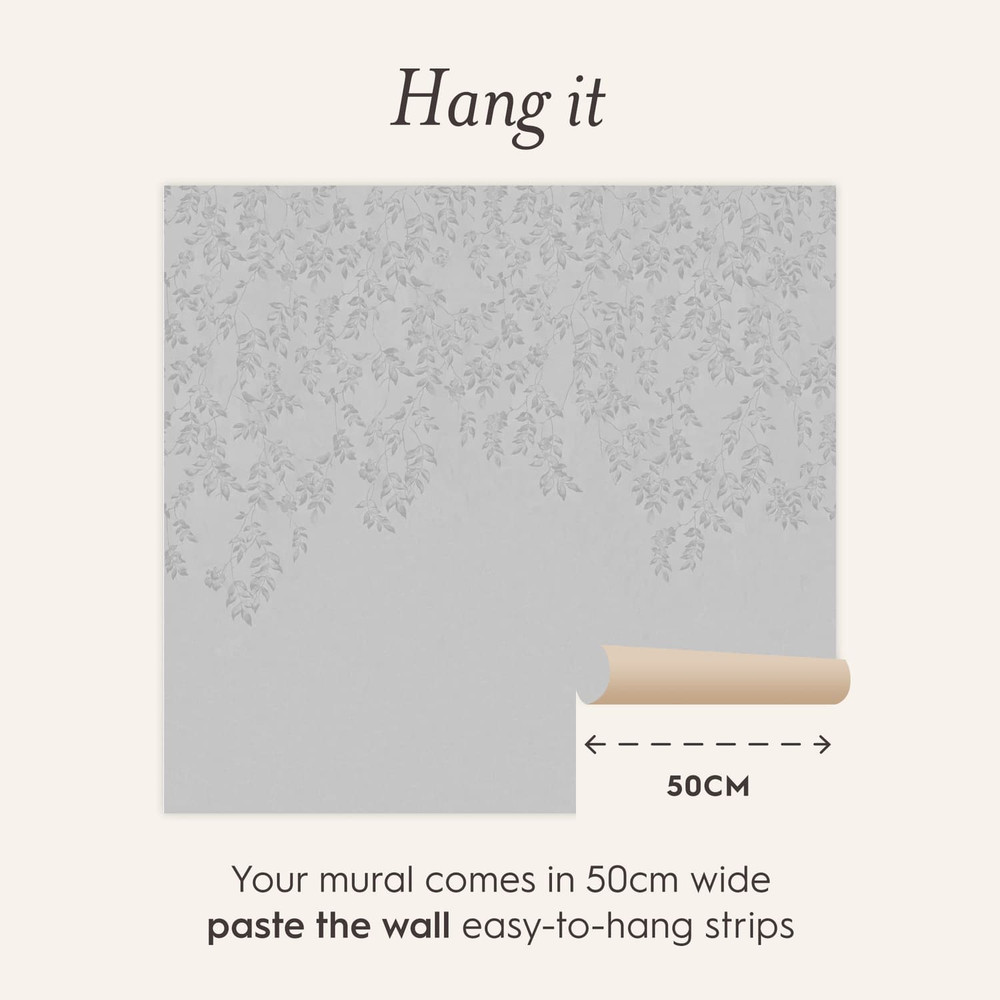 Laura Ashley Lockwood Silver Bespoke Mural