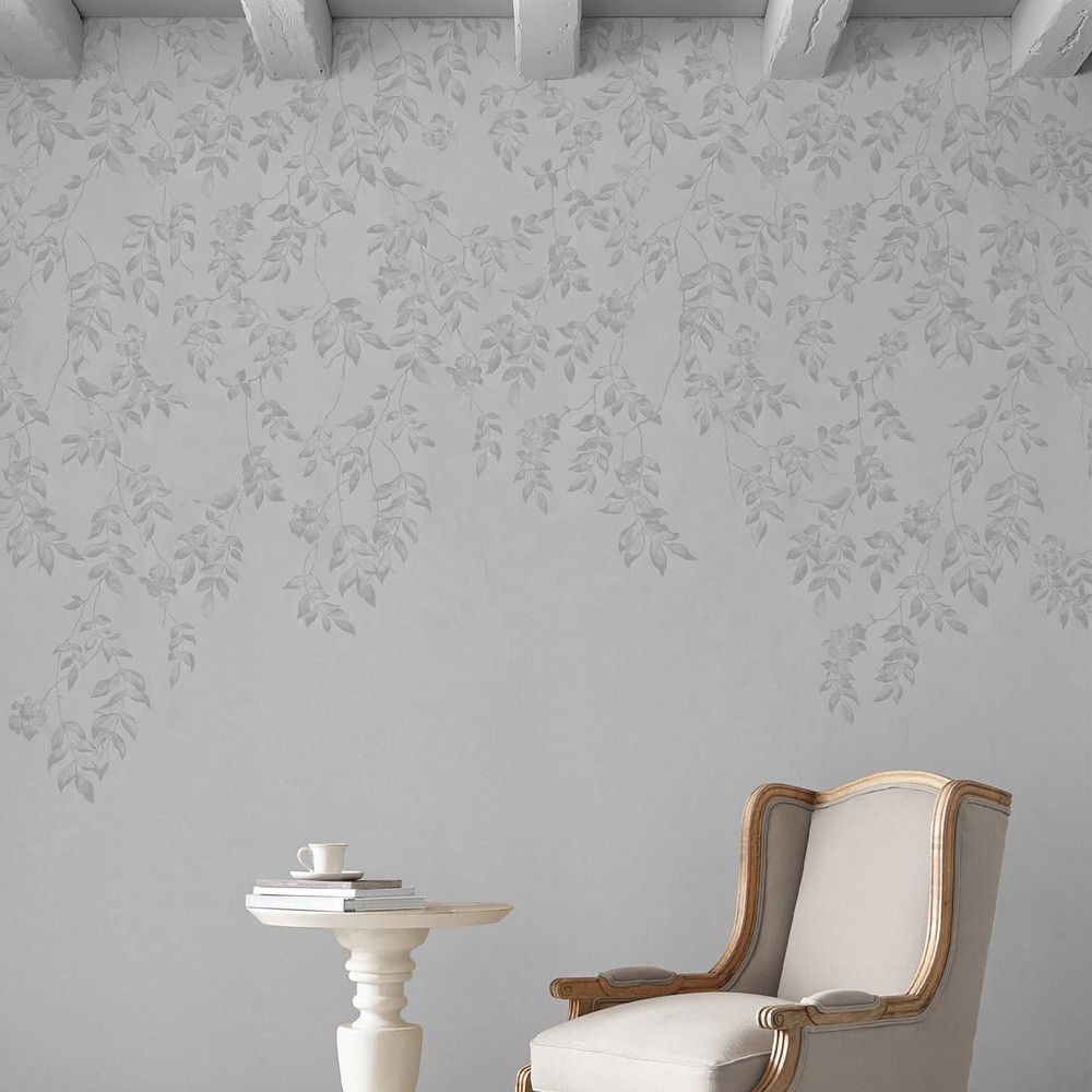 Laura Ashley Lockwood Silver Bespoke Mural