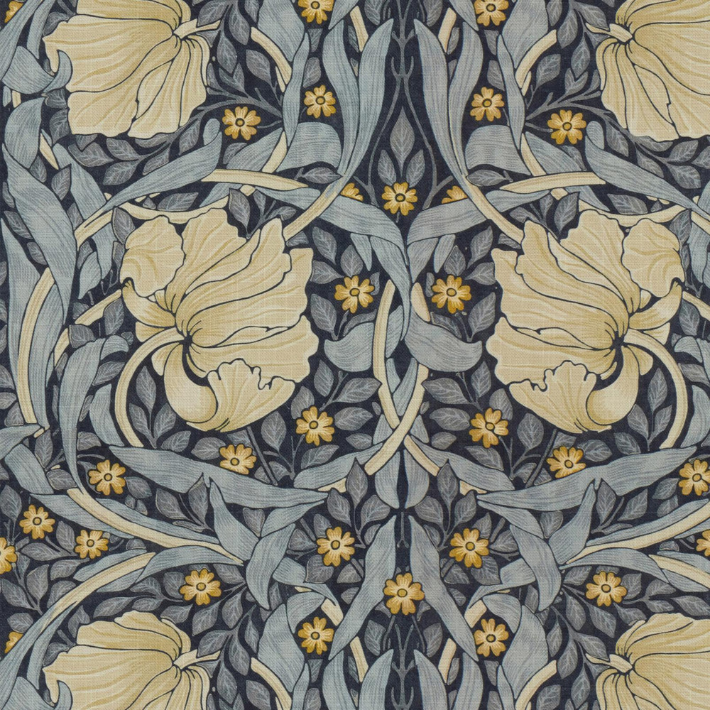 Strawberry Thief Velvet Indigo Curtains by William Morris At Home - 130888cur_DETAIL_01.jpg
