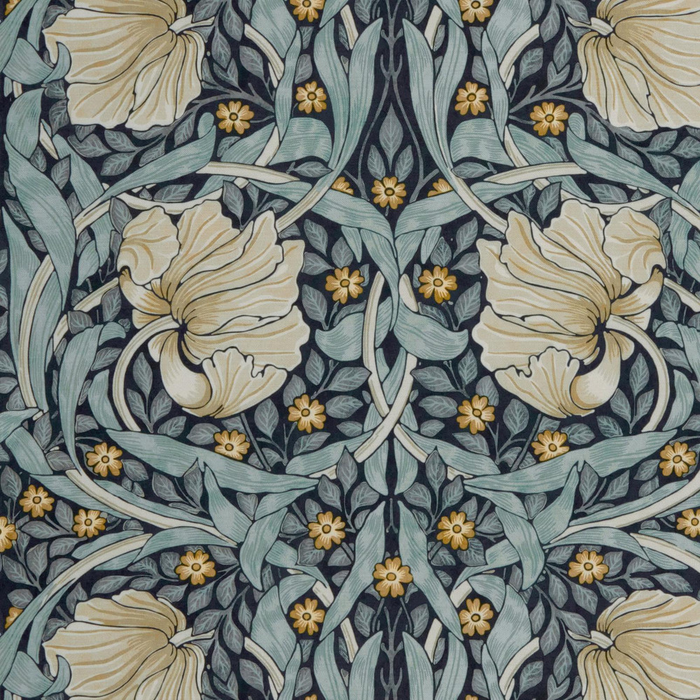 Pimpernel Velvet Indigo Curtains by William Morris At Home - 130875cur_DETAIL_01.jpg