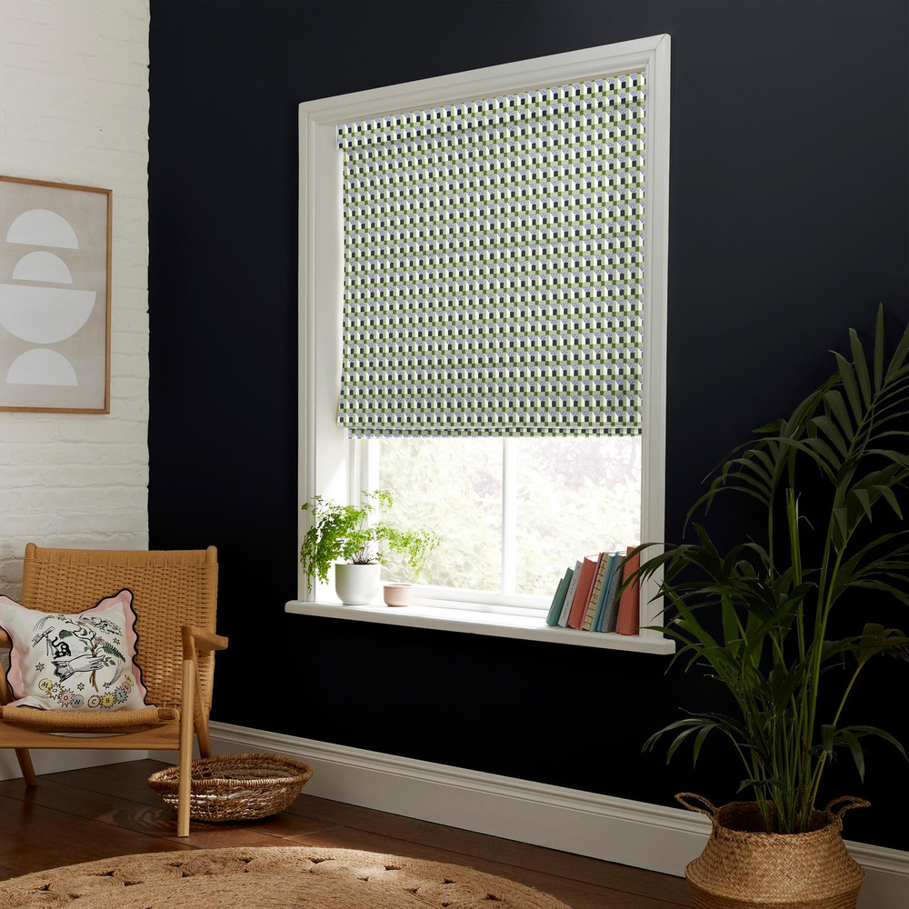 Cath Check Green Roman Blind by Cath Kidston - 130934rom_ROOMSET_02.jpg