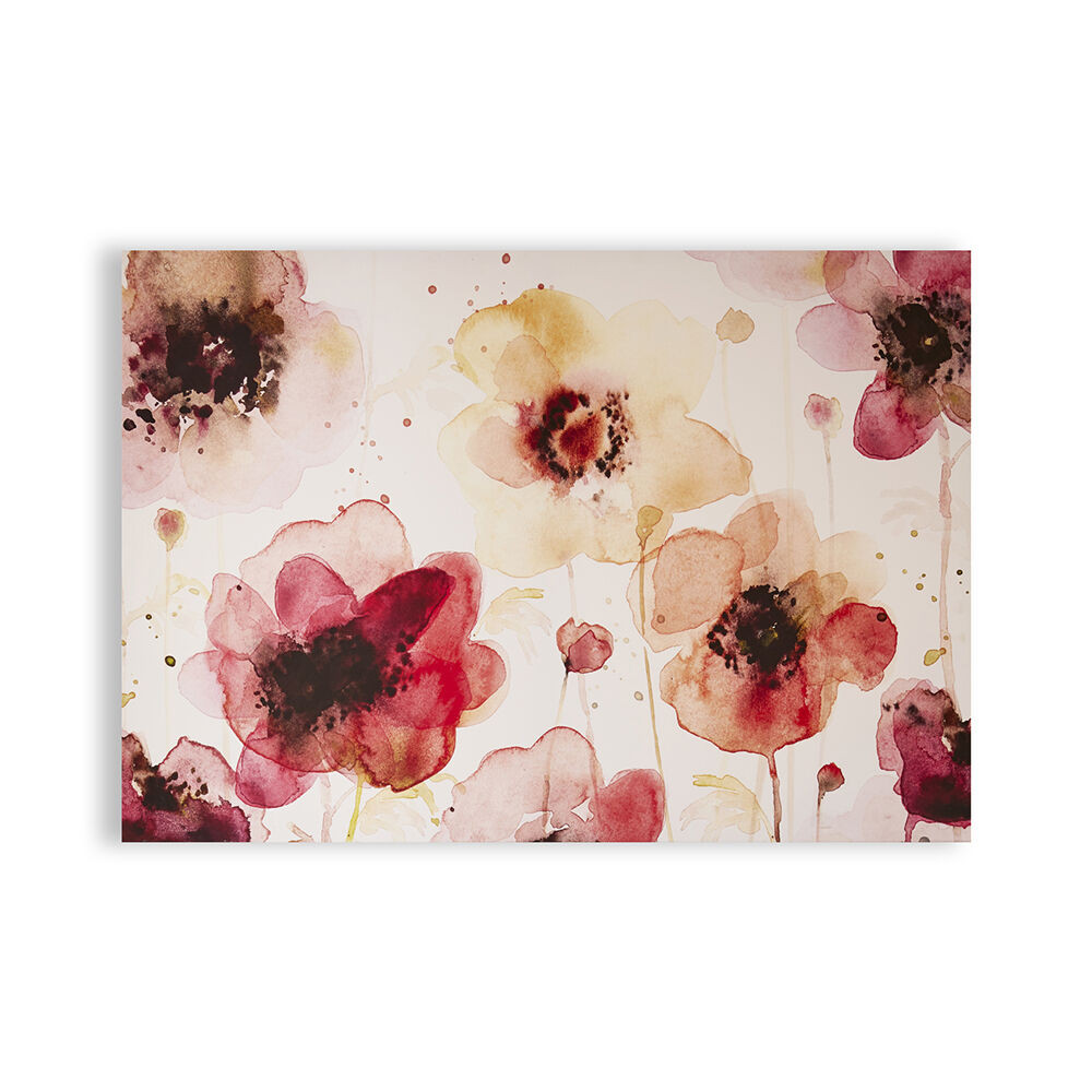 Painterly Blossoms Printed Canvas Wall Art