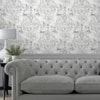 Laura Ashley Tregaron Silver Wallpaper