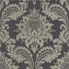 Archive Damask Black And Gold Wallpaper