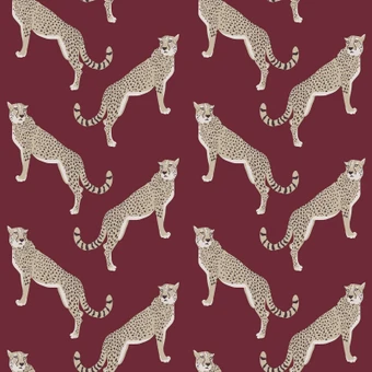 Nicole Miller Guepardo Peel & Stick Oxblood Wallpaper - 127454_TILE_GUEPARDO OXBLOOD_01.jpg