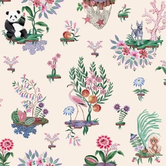 Cath Kidston Chihuahua Island Cream Wallpaper - 145331_TILE_CHIHUAHUA ISLAND CREAM_01.jpg
