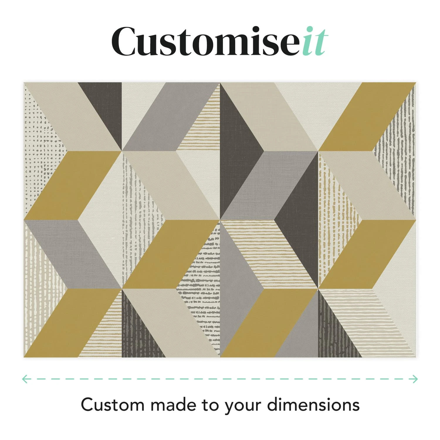 Tribal Geo Yellow Bespoke Mural