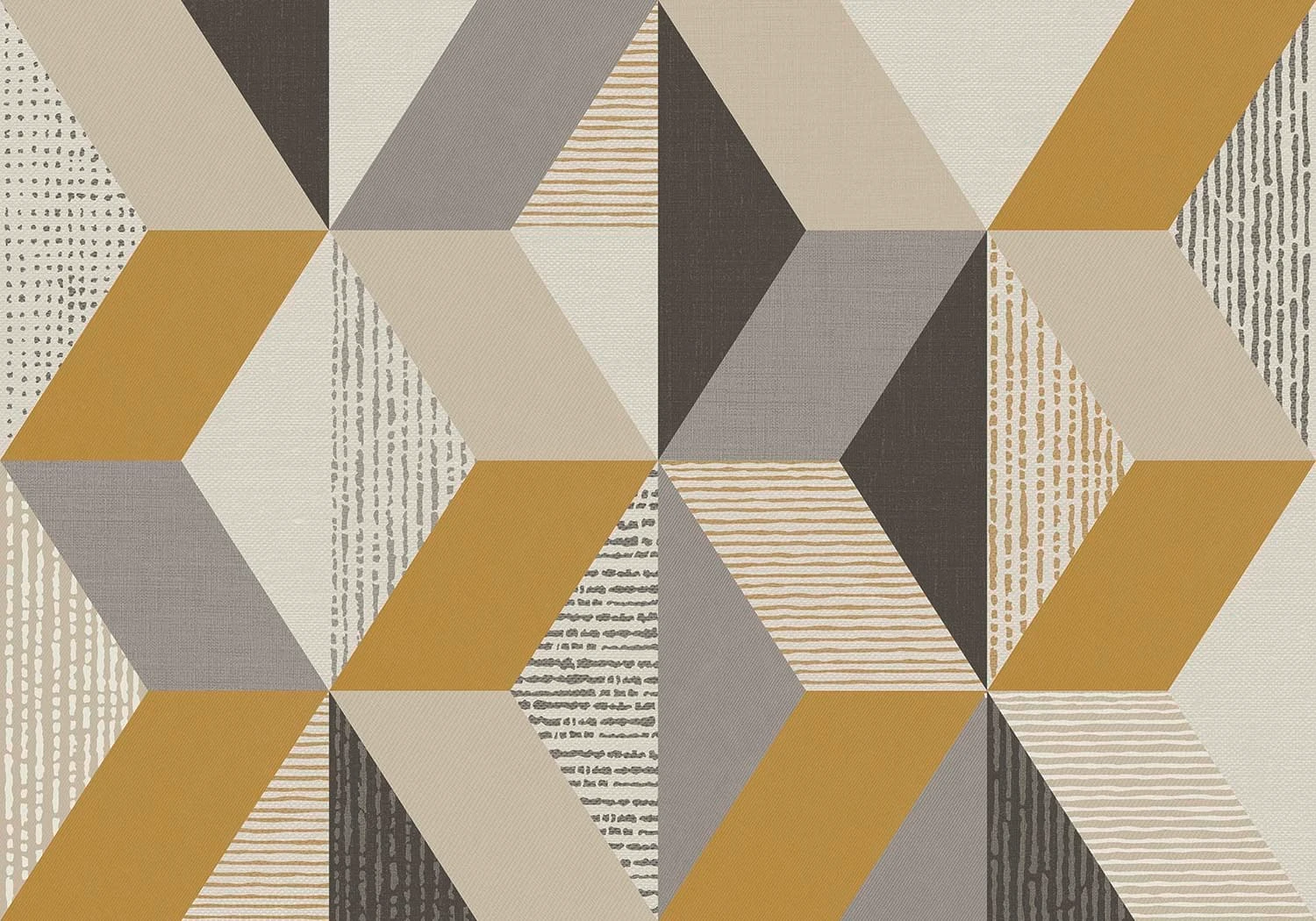 Tribal Geo Yellow Bespoke Mural