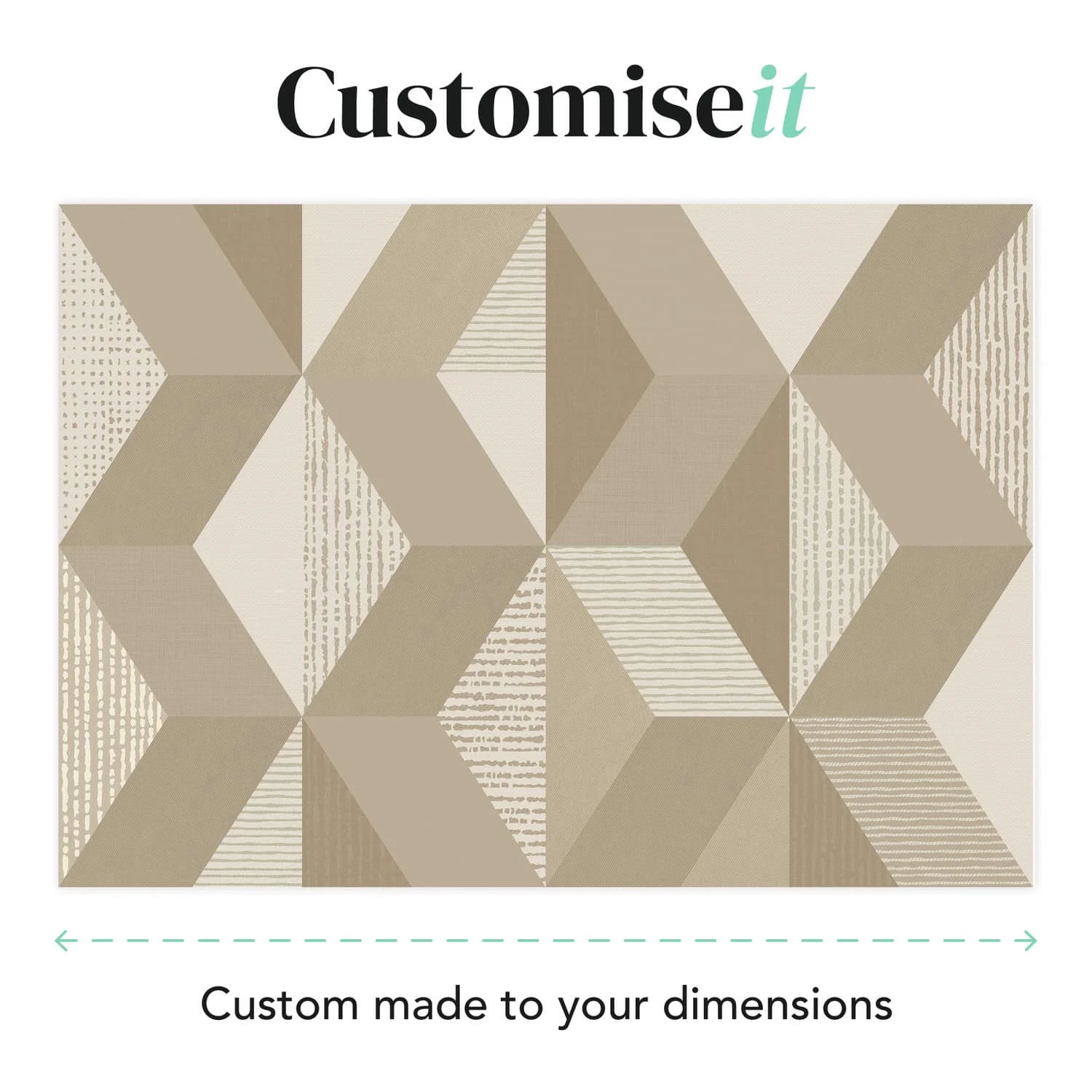 Tribal Geo Neutral Bespoke Mural