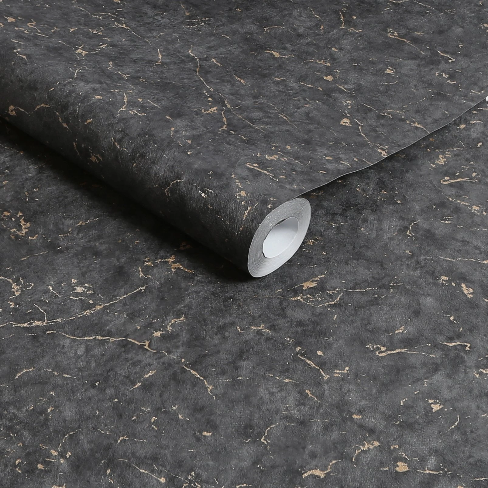 Gilded Plaster Black & Gold Wallpaper - 125063_ROLLSHOT_GILDED PLASTER BLACK AND GOLD_01.jpg