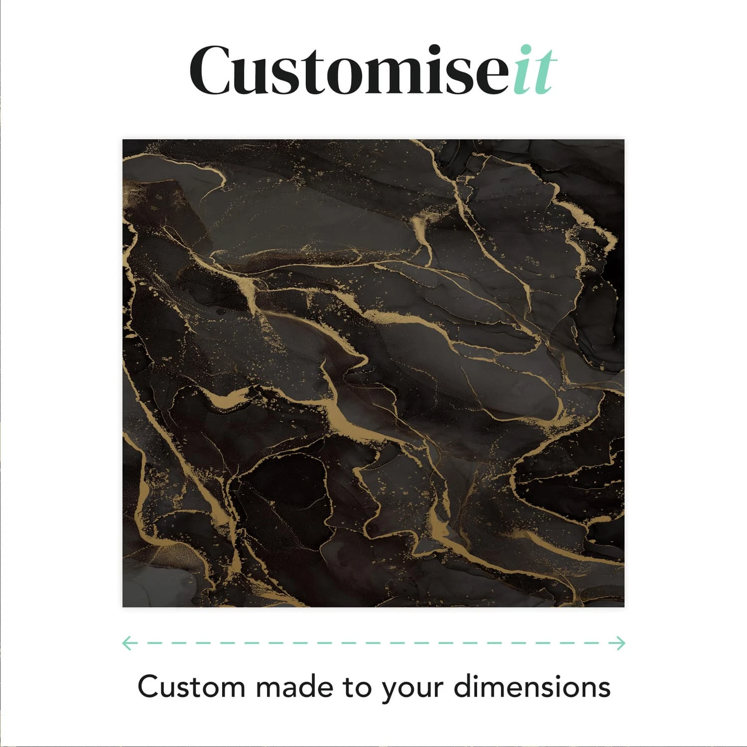Marble Black Bespoke Mural