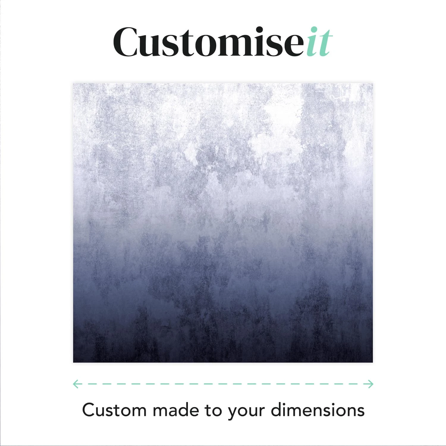 Ombre Navy Bespoke Mural