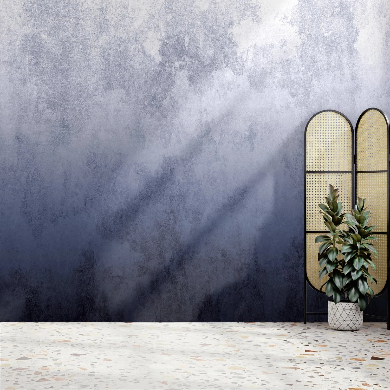 Ombre Navy Bespoke Mural