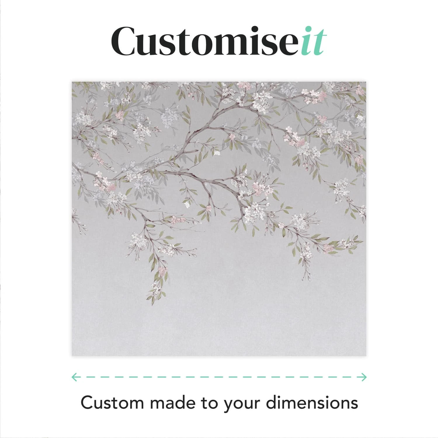 Blossom Trail Purple Bespoke Mural