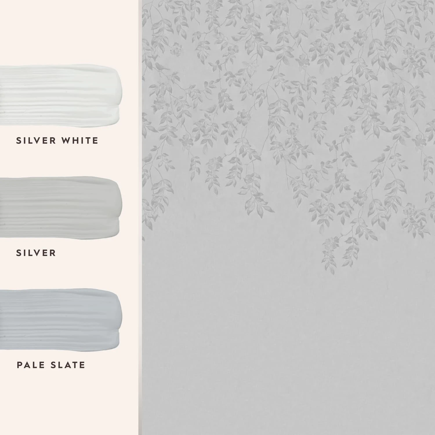 Laura Ashley Lockwood Silver Bespoke Mural