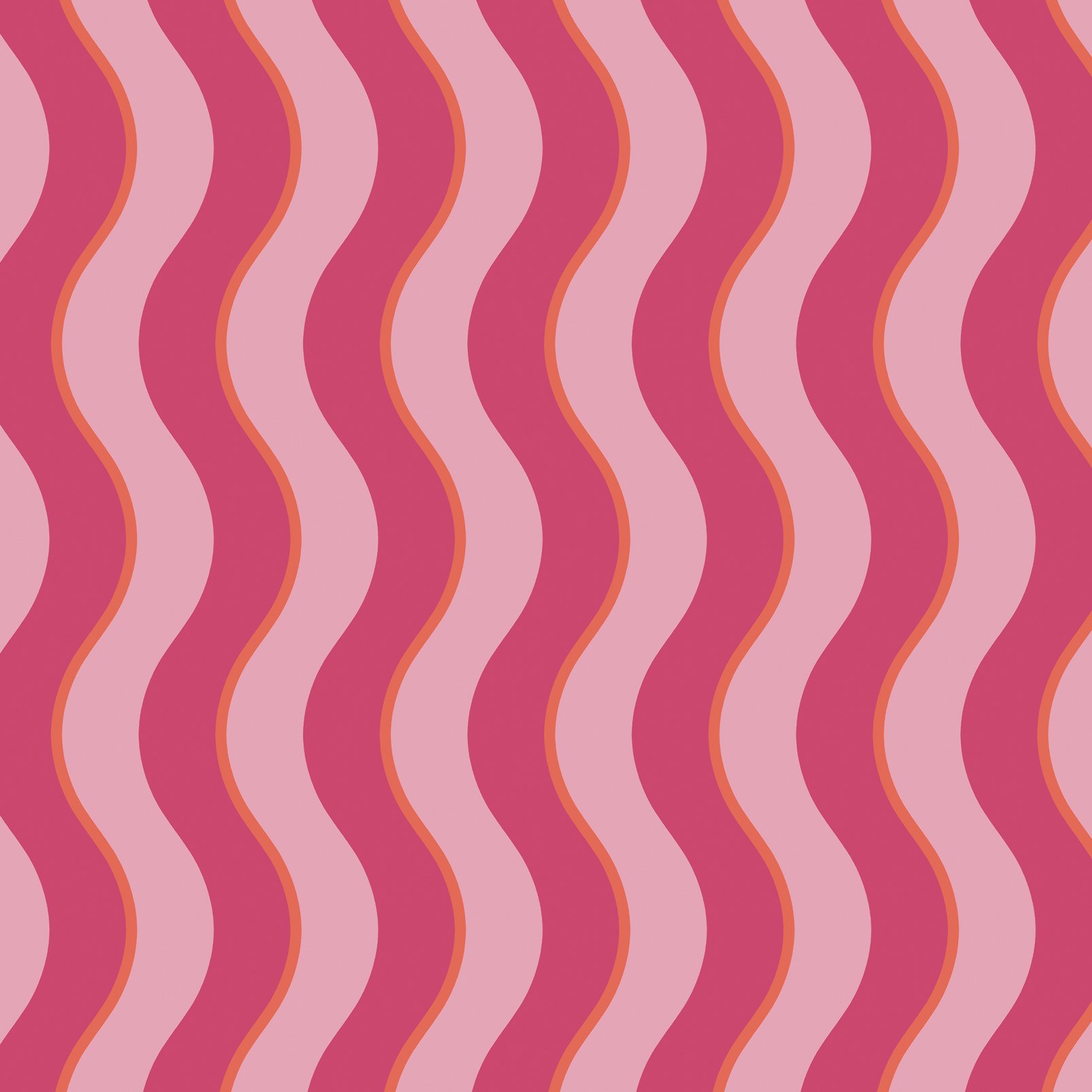Making Waves Raspberry and Tangerine Wallpaper - 122371_TILE_01.jpg