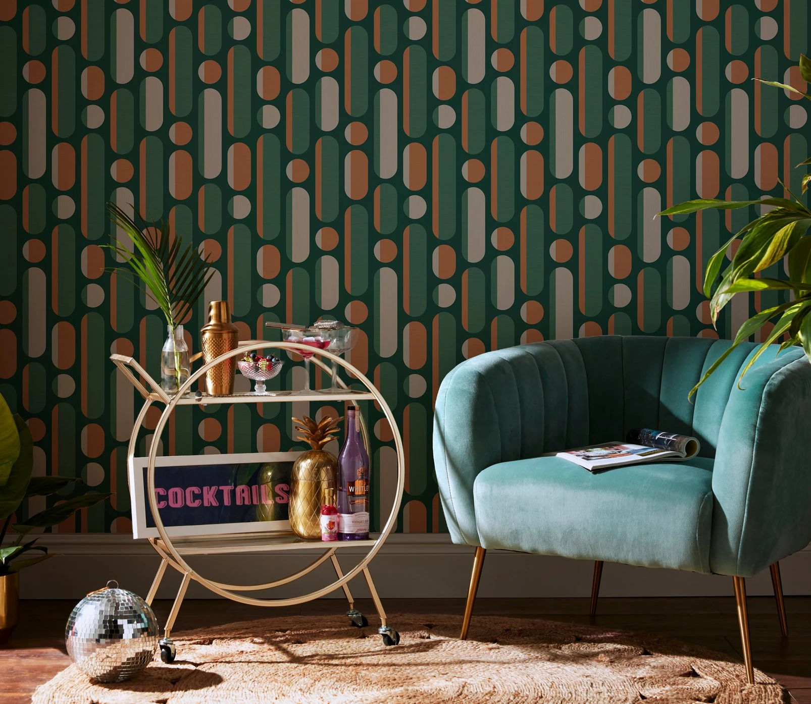 Morse Bottle Green Rust Wallpaper - 122356_ROOMSET_02.jpg