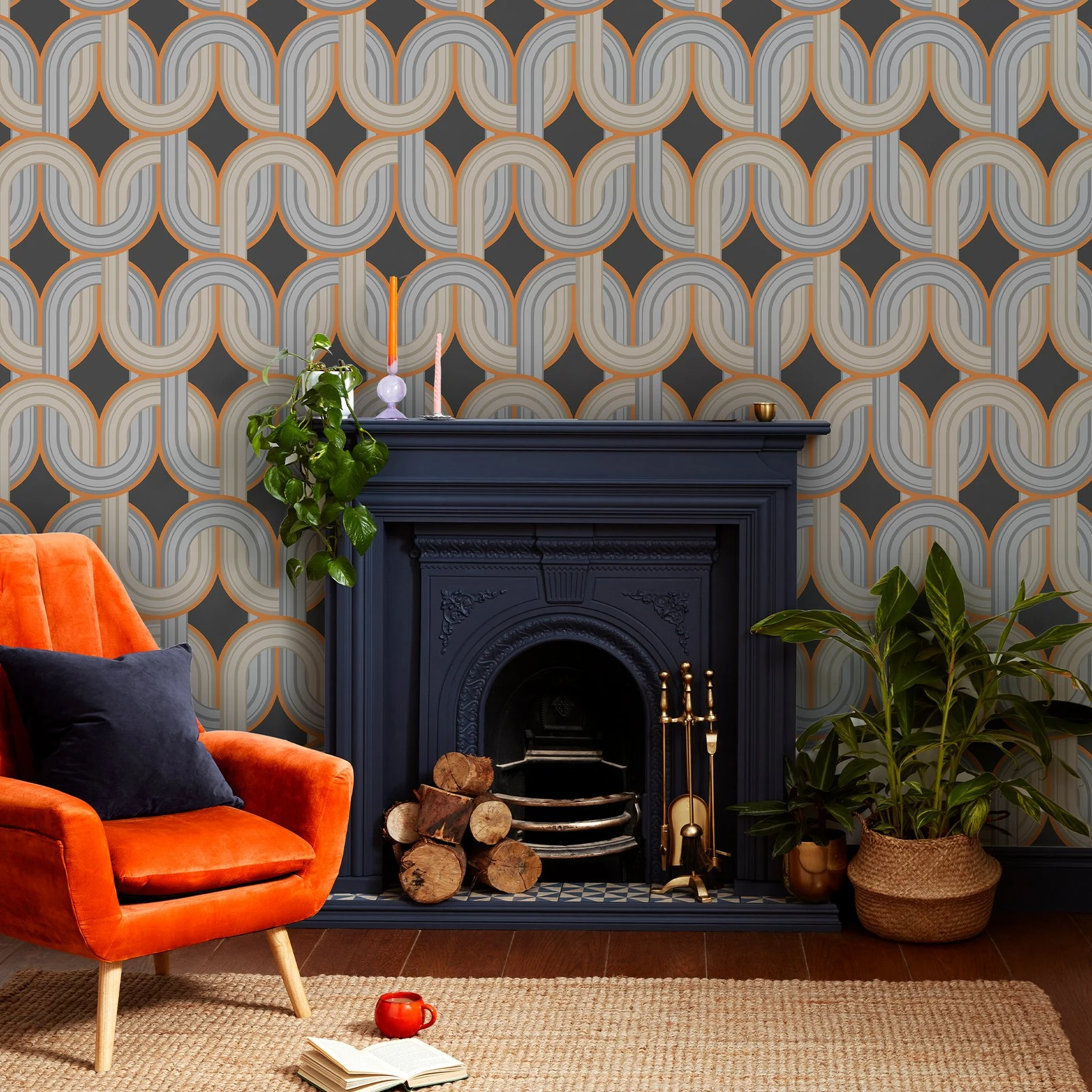 In the Loop Choc Orange Wallpaper - 122359_ROOMSET_01.jpg