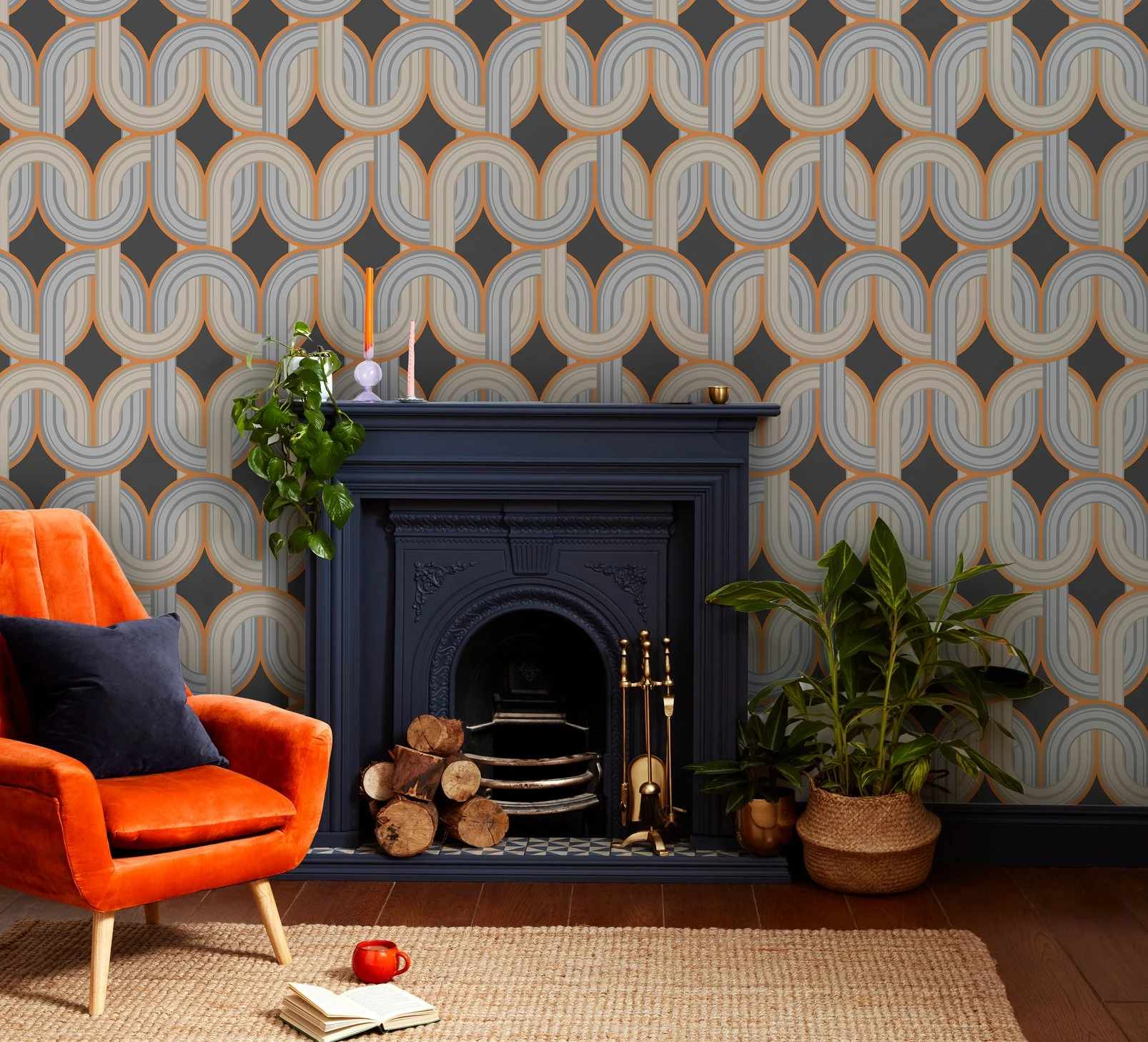 In the Loop Choc Orange Wallpaper - 122359_ROOMSET_02.jpg
