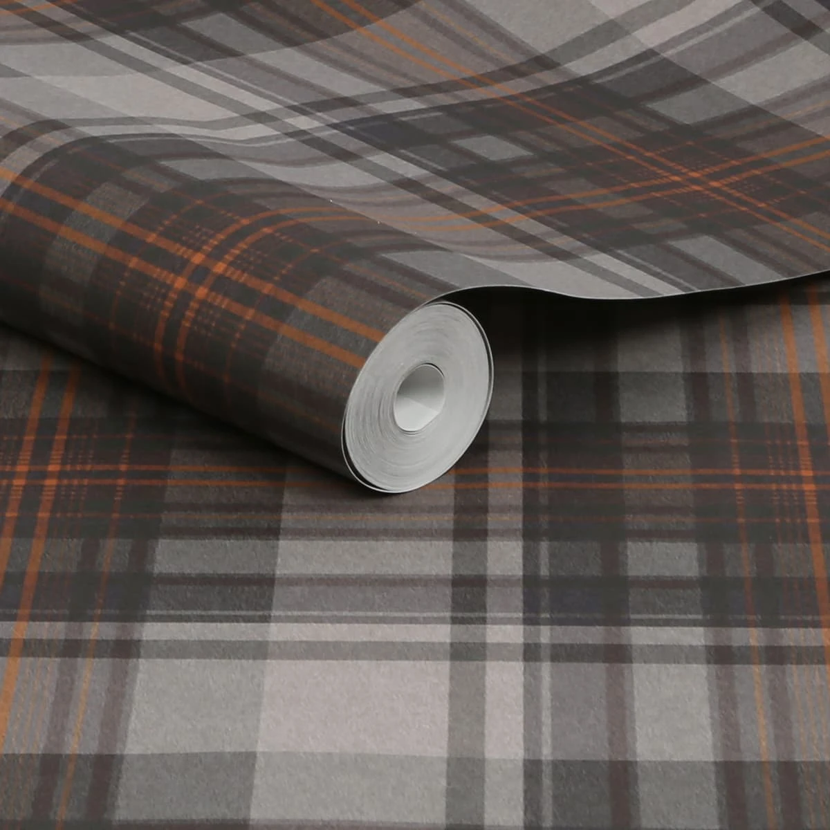Alpine Lodge Check Wallpaper