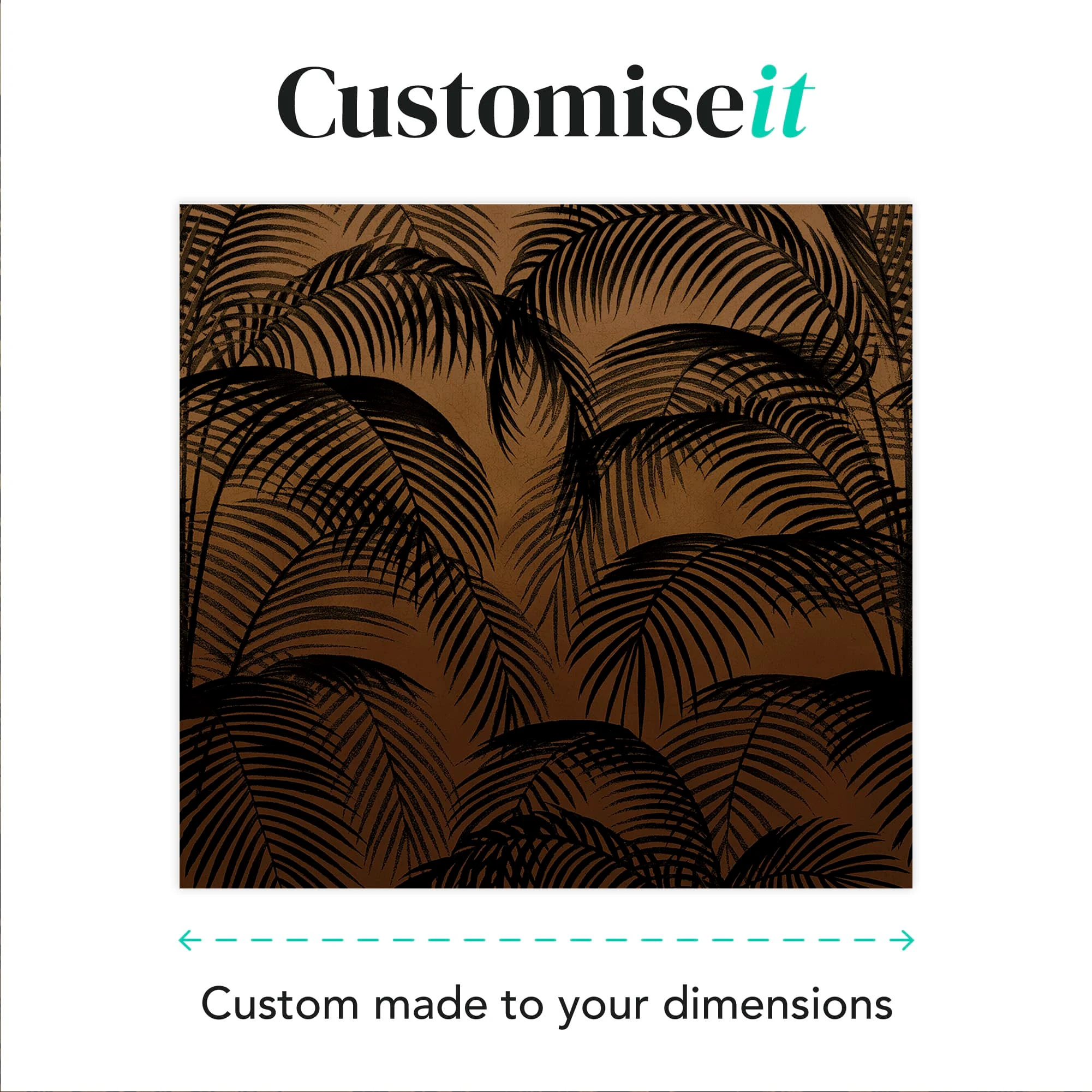 Palm Silhouette Sunset Bespoke Mural