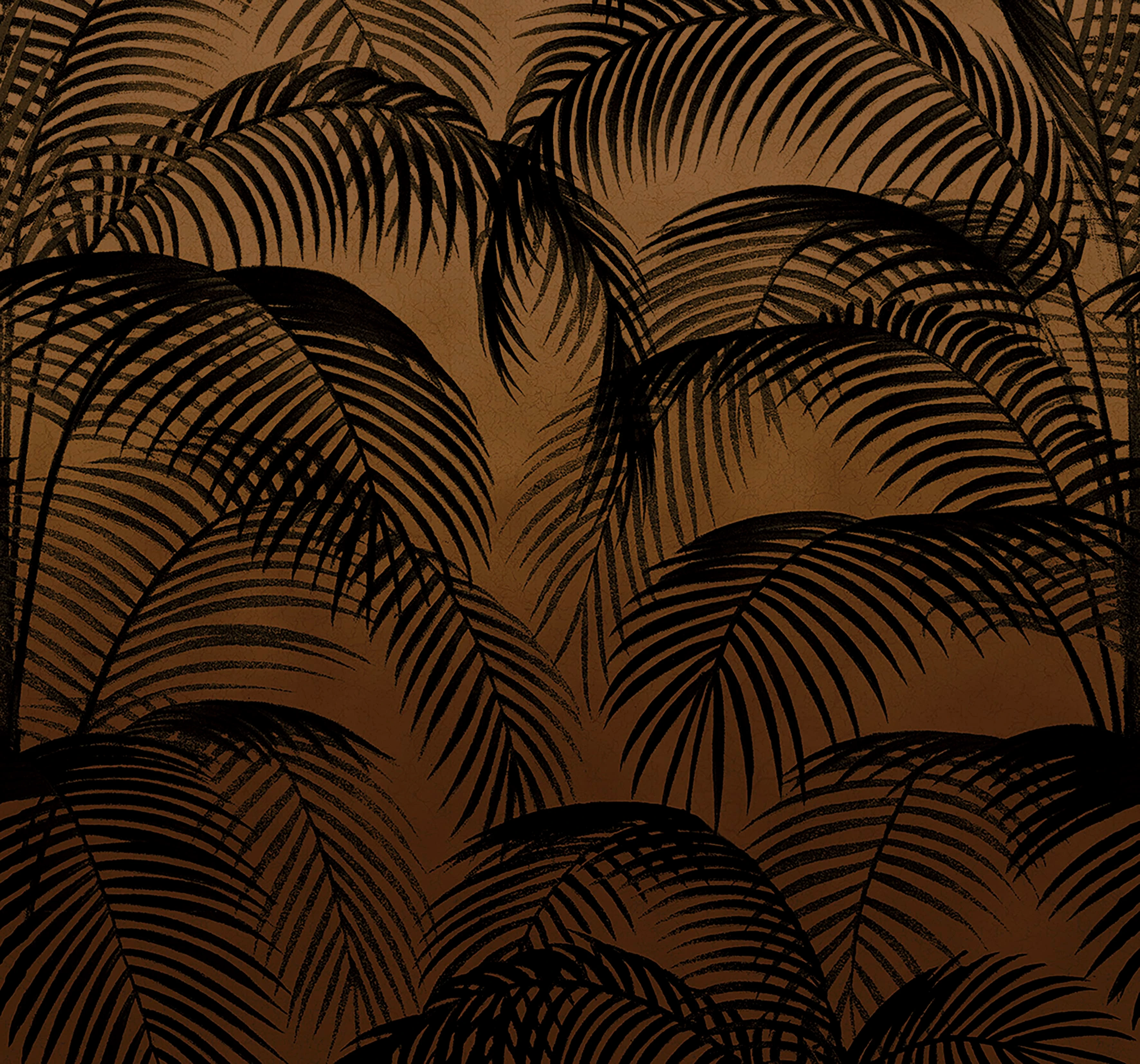Palm Silhouette Sunset Bespoke Mural