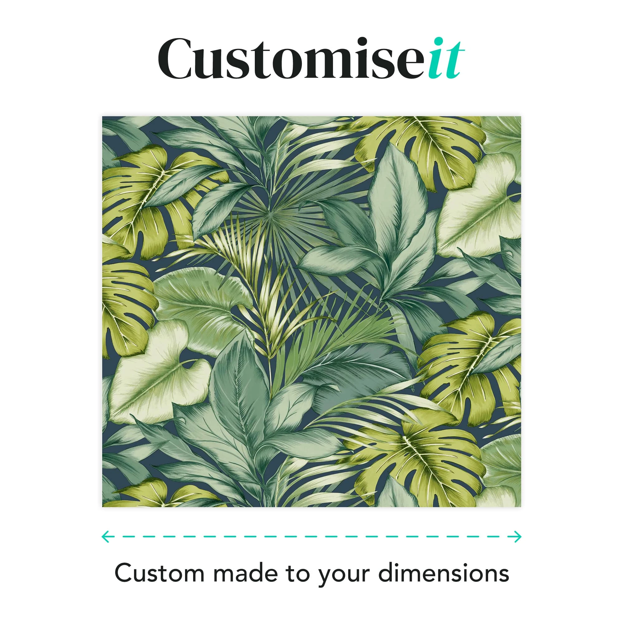 Monstera Green Bespoke Mural