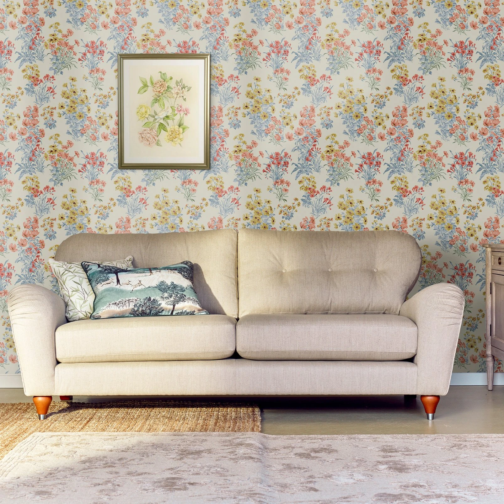 Laura Ashley Megan Ochre Yellow Wallpaper - 122742_ROOMSET__01.jpg
