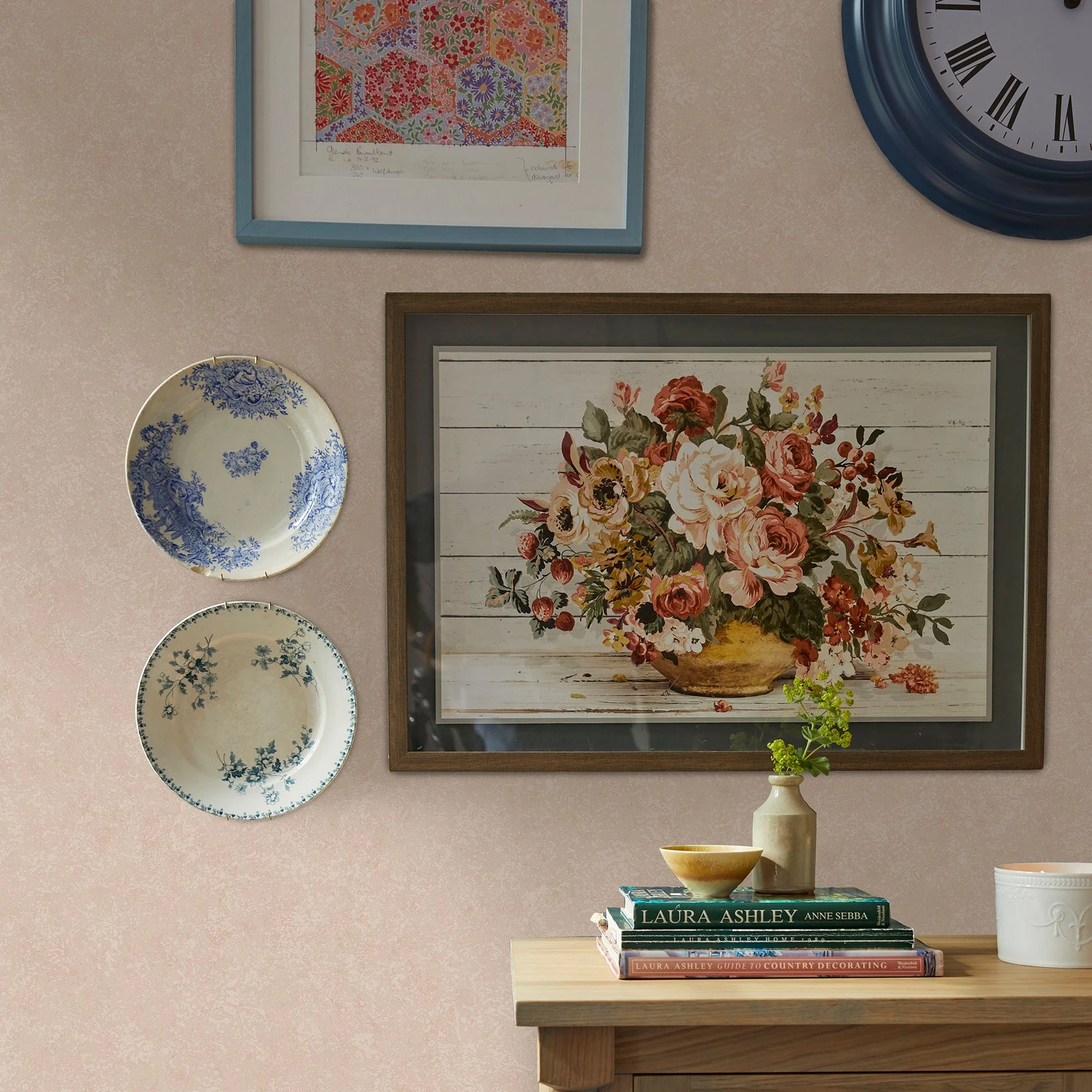 Laura Ashley Brindley Plaster Pink Wallpaper - 122755_ROOMSET_BRINDLEY PLASTER PINK.jpg