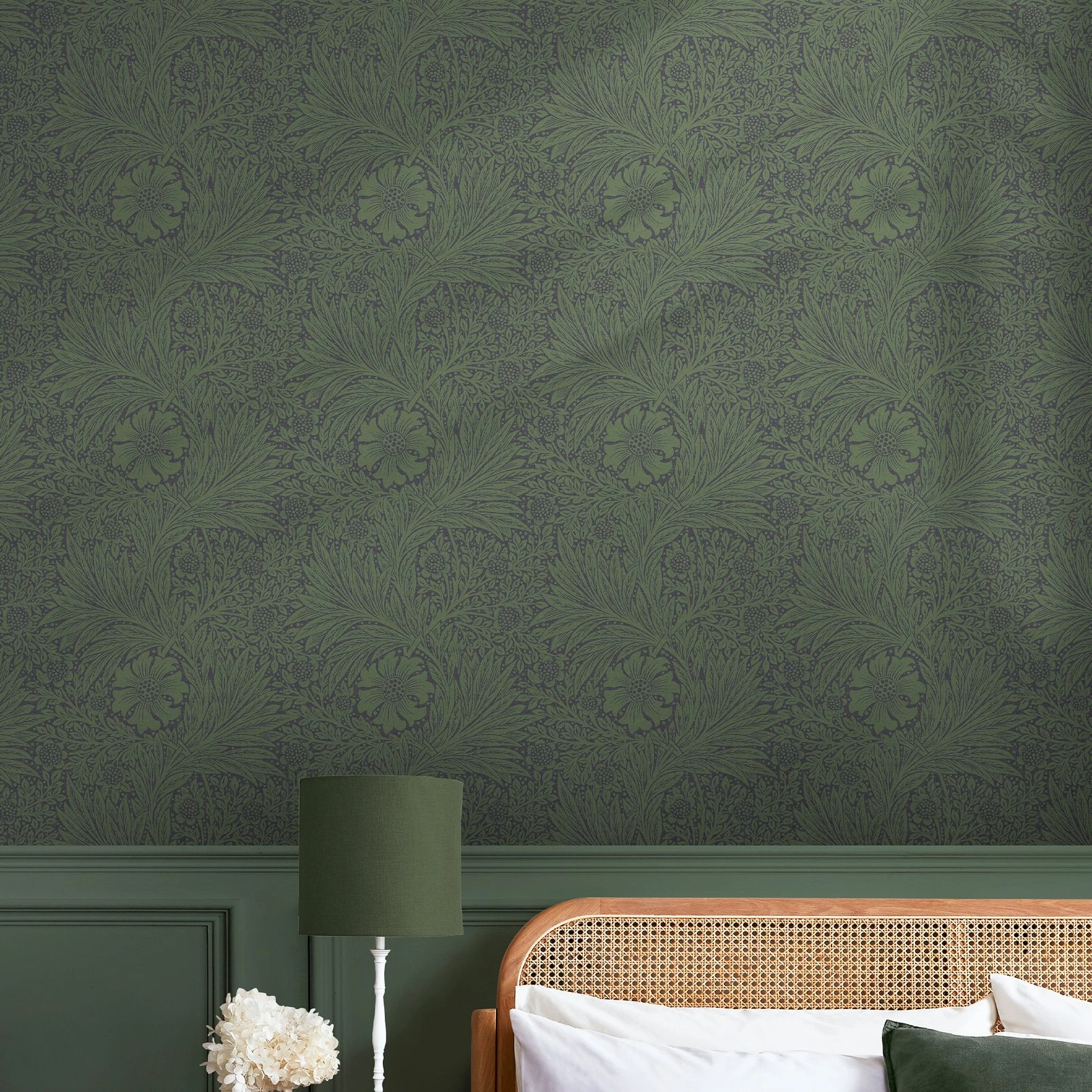 Marigold Fibrous Green Wallpaper - 124255_ROOMSET_MARIGOLD FIBROUS GREEN_01.jpg