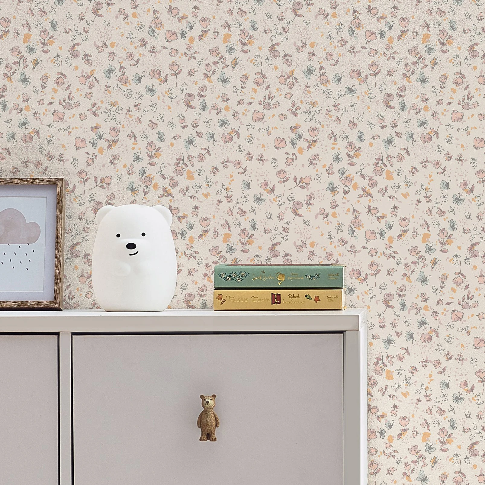 Next Calm Ditsy Floral Cream Wallpaper - 122882_ROOMSET_CALM DITSY FLORAL CREAM_01.jpg
