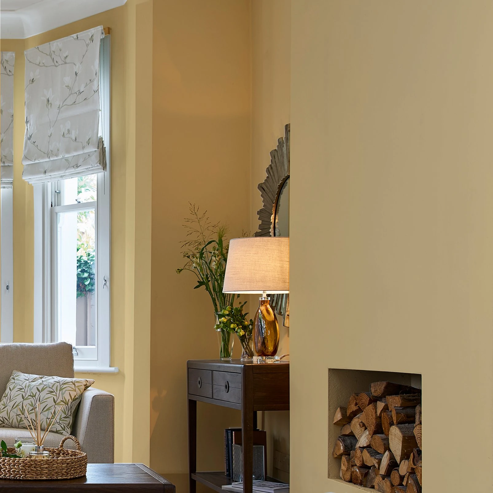 Laura Ashley Ochre Yellow Paint - 122841_ROOMSET_2.5L OCHRE YELLOW MATT EMULSION PAINT_01.jpg