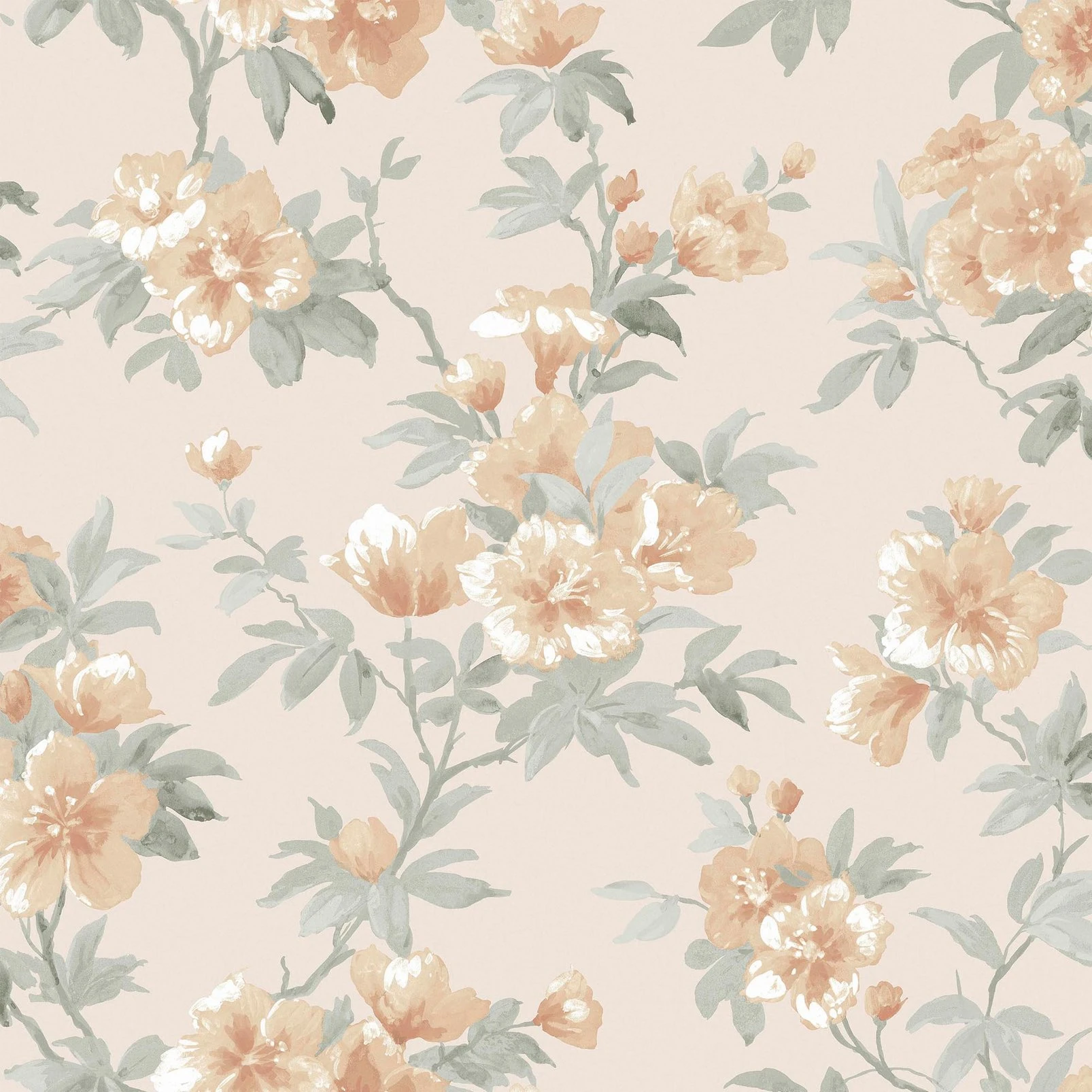 Laura Ashley Rosamund Apricot Wallpaper - 127390_TILE_ROSAMUND APRICOT_01.jpg
