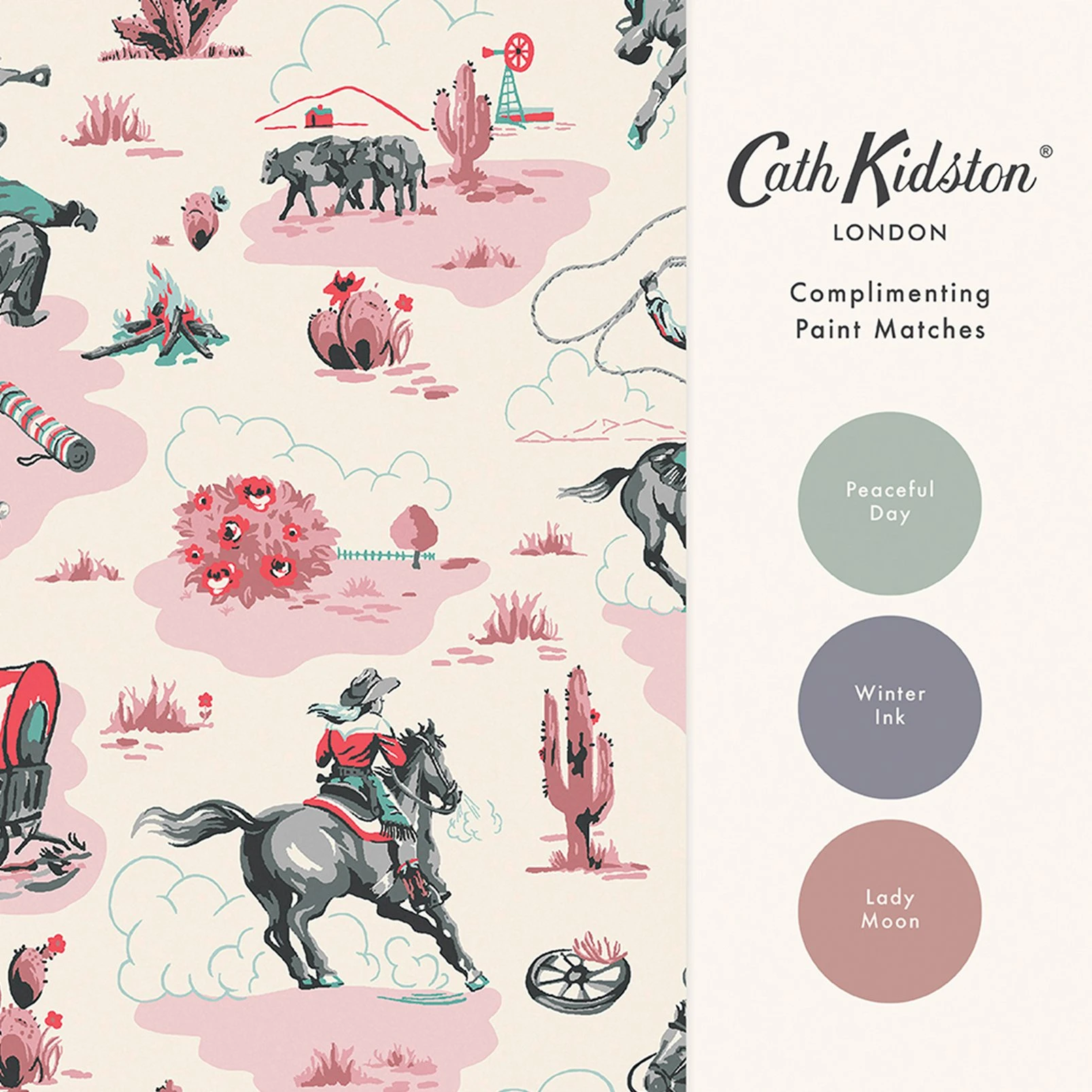 Cath Kidston Cowgirls Pink Wallpaper - 125534_FLATLAY_COWGIRLS PINK_01.jpg