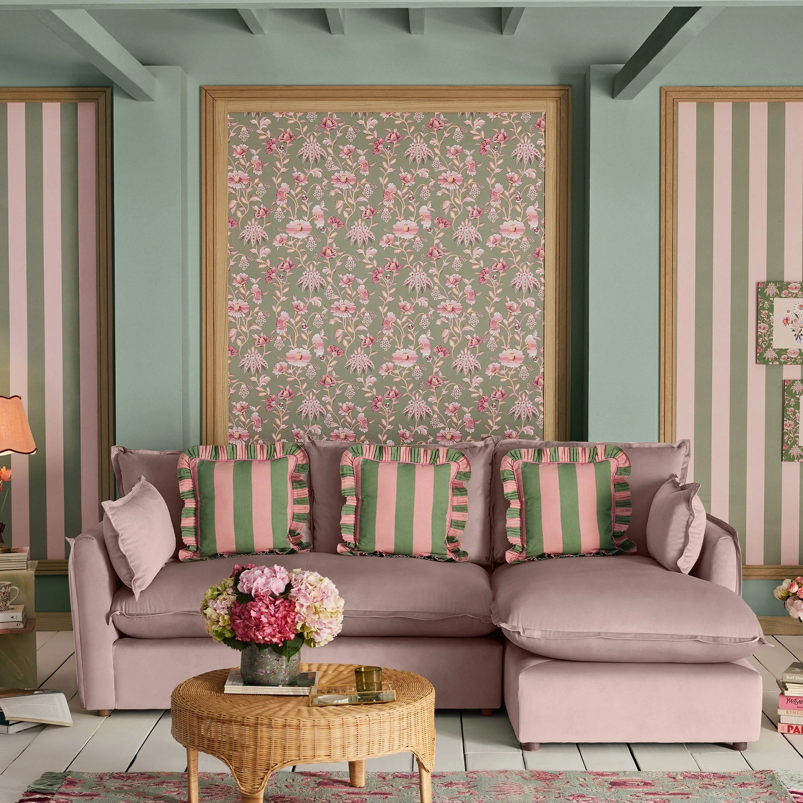 Cath Kidston Friendship Garden Sage Wallpaper - 125524_ROOMSET_FRIENDSHIP GARDEN SAGE_02.jpg