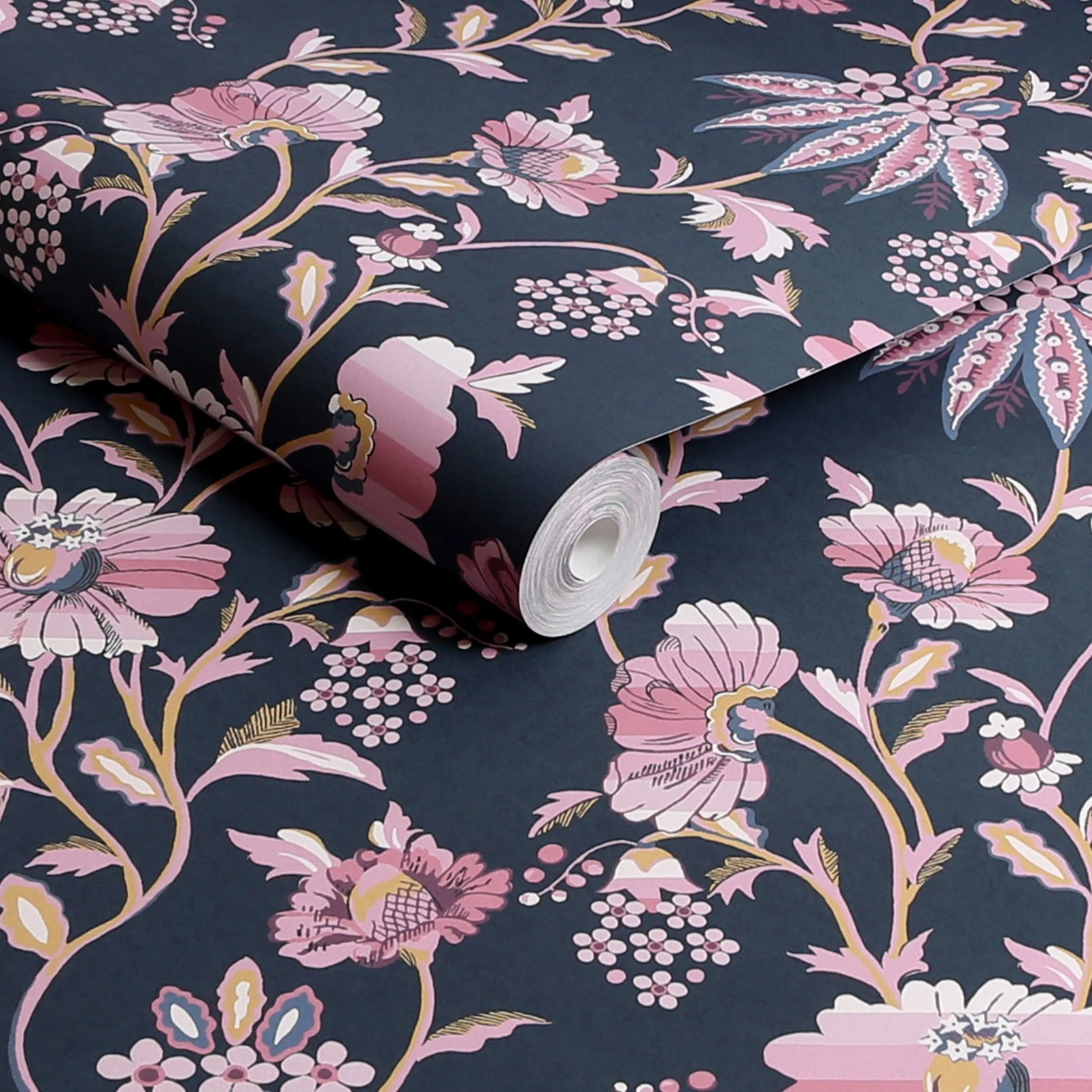 Cath Kidston Friendship Garden Navy Wallpaper - 125525_ROLLSHOT_FRIENDSHIP GARDEN NAVY_01.jpg
