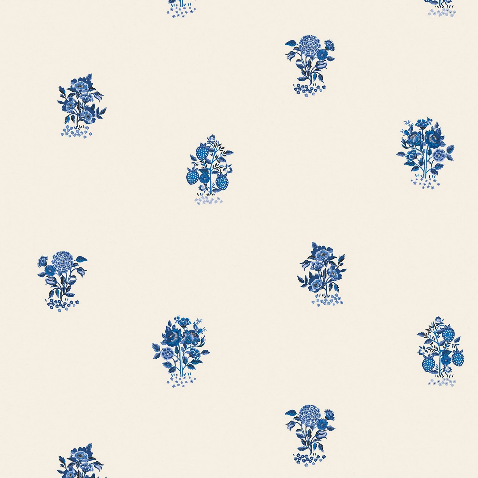 Cath Kidston Kingdom Posey Blue Wallpaper - 125529_TILE_KINGDOM POSEY BLUE_01.jpg