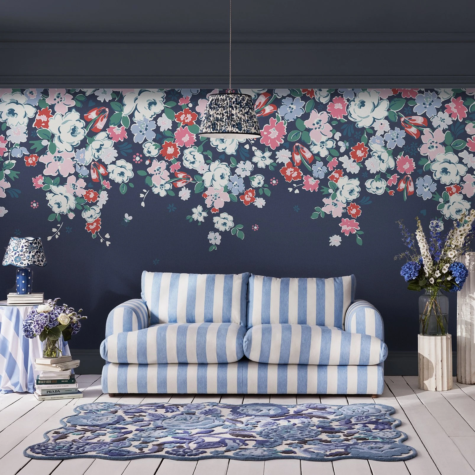 Clifton Floral Navy Bespoke Mural - 127790FXST_ROOMSET_CLIFTON FLORAL NAVY MURAL_01.jpg