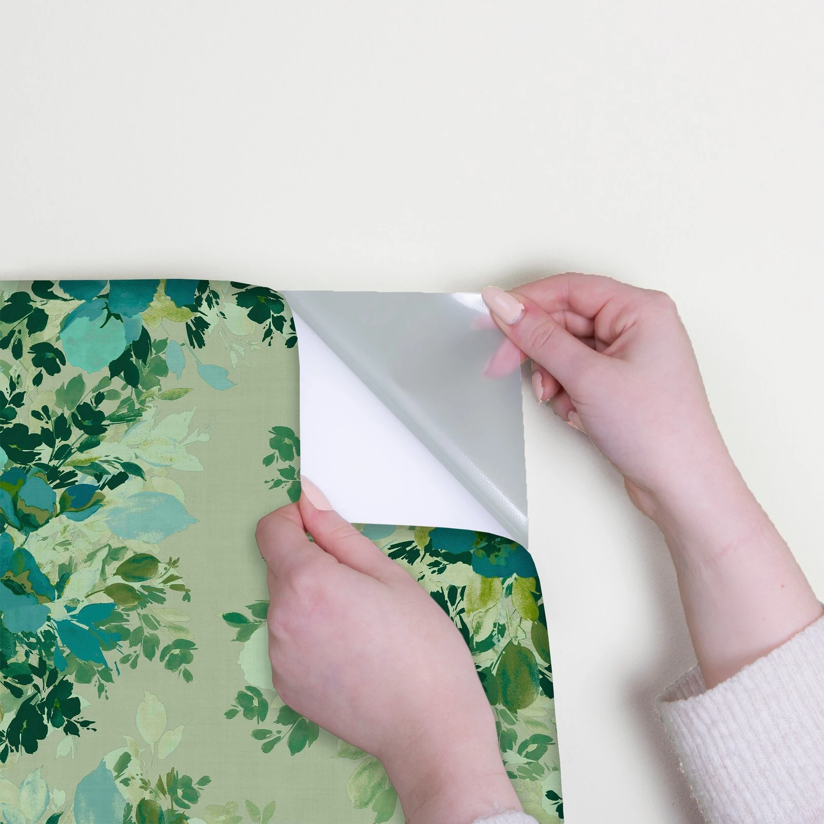 Nicole Miller Botanic Peel & Stick Sage Wallpaper - 127467_DETAIL_BOTANIC SAGE_01.jpg