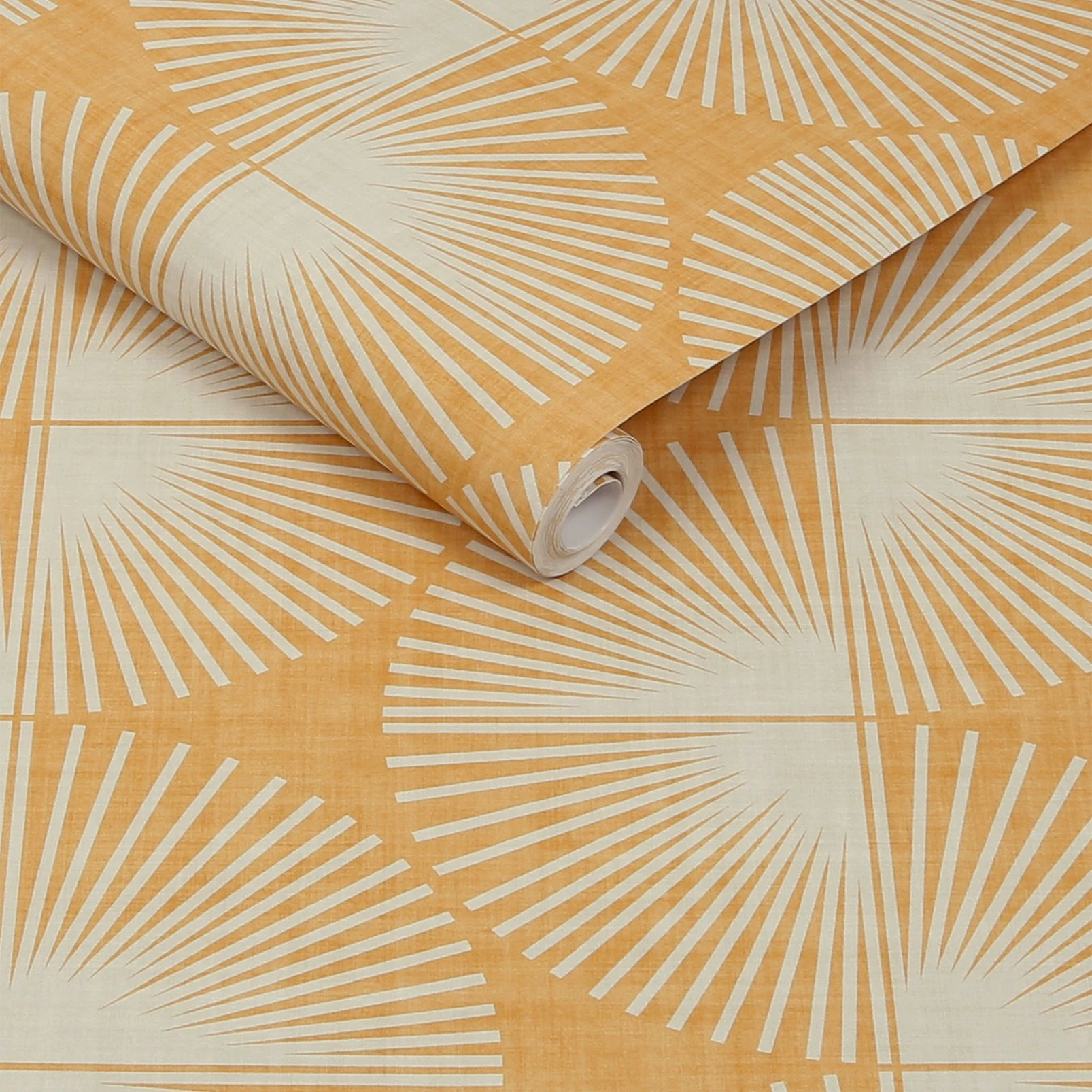 Nicole Miller Kendall Geo Peel & Stick Turmeric Wallpaper - 127432_ROLLSHOT_KENDALL GEO TURMERIC_01.jpg