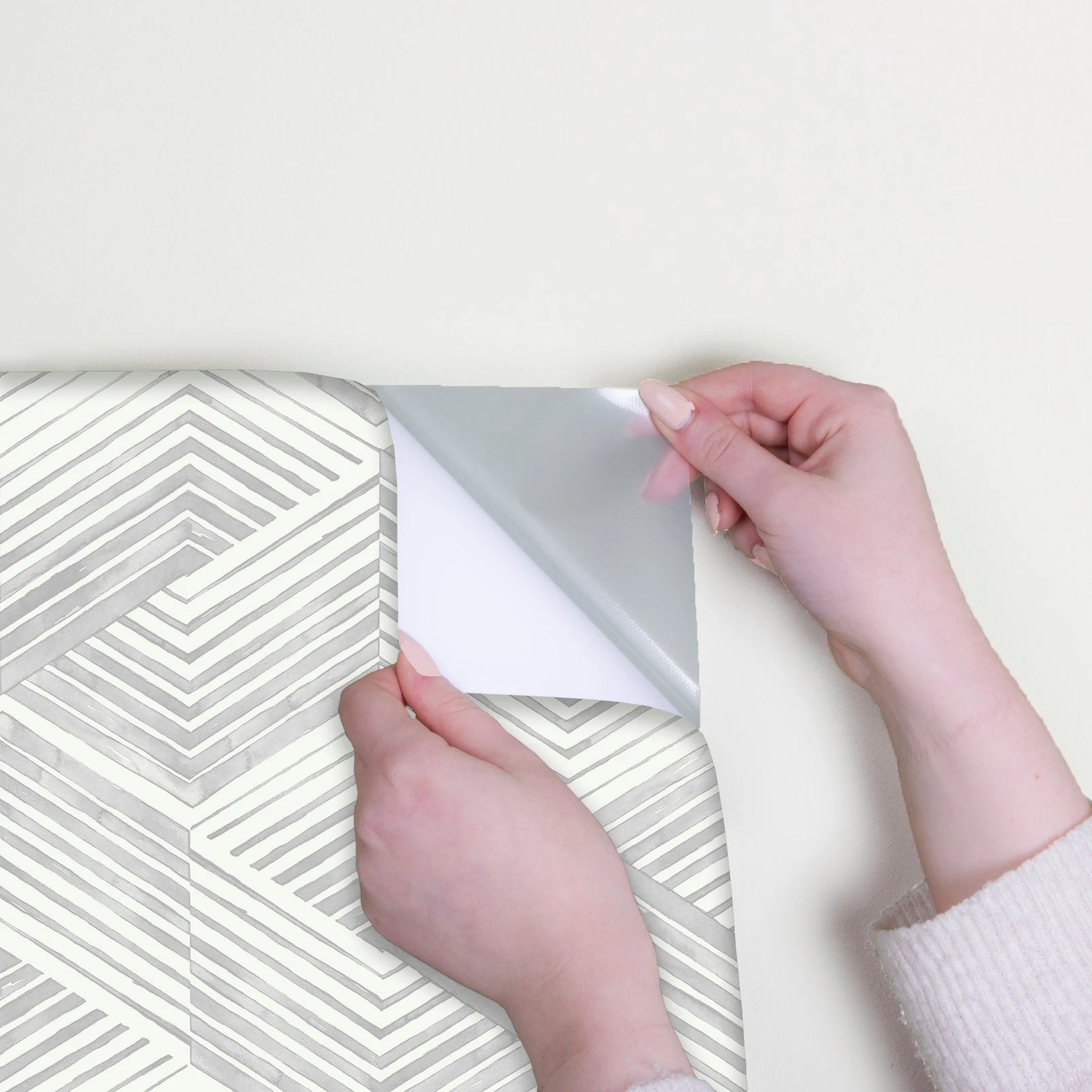 Nicole Miller Geo Movement Peel & Stick Oyster Wallpaper - 127449_DETAIL_GEO MOVEMENT OYSTER_01.jpg