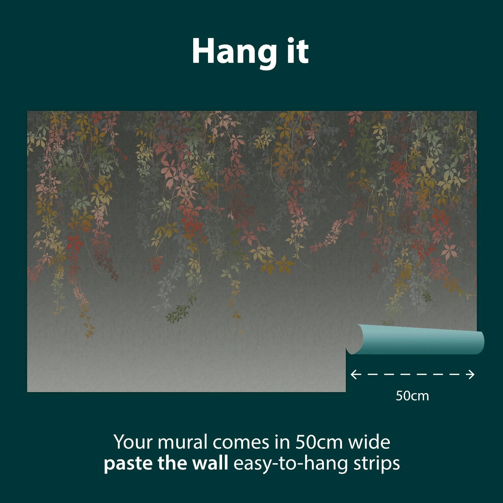 Virginia Creeper Autumn Bespoke Mural by Clarissa Hulse - 129997_INFO_VIRGINIA CREEPER AUTUMN_02.jpg