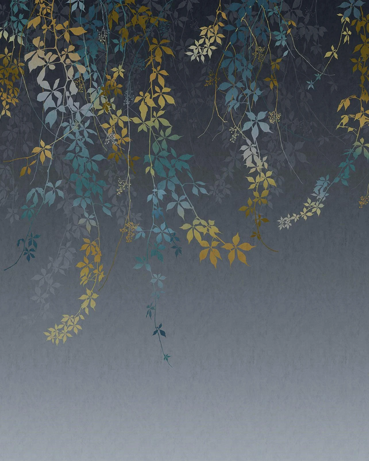 Virginia Creeper Indigo Bespoke Mural by Clarissa Hulse - 130015_TILE_VIRGINIA CREEPER INDIGO_01.jpg
