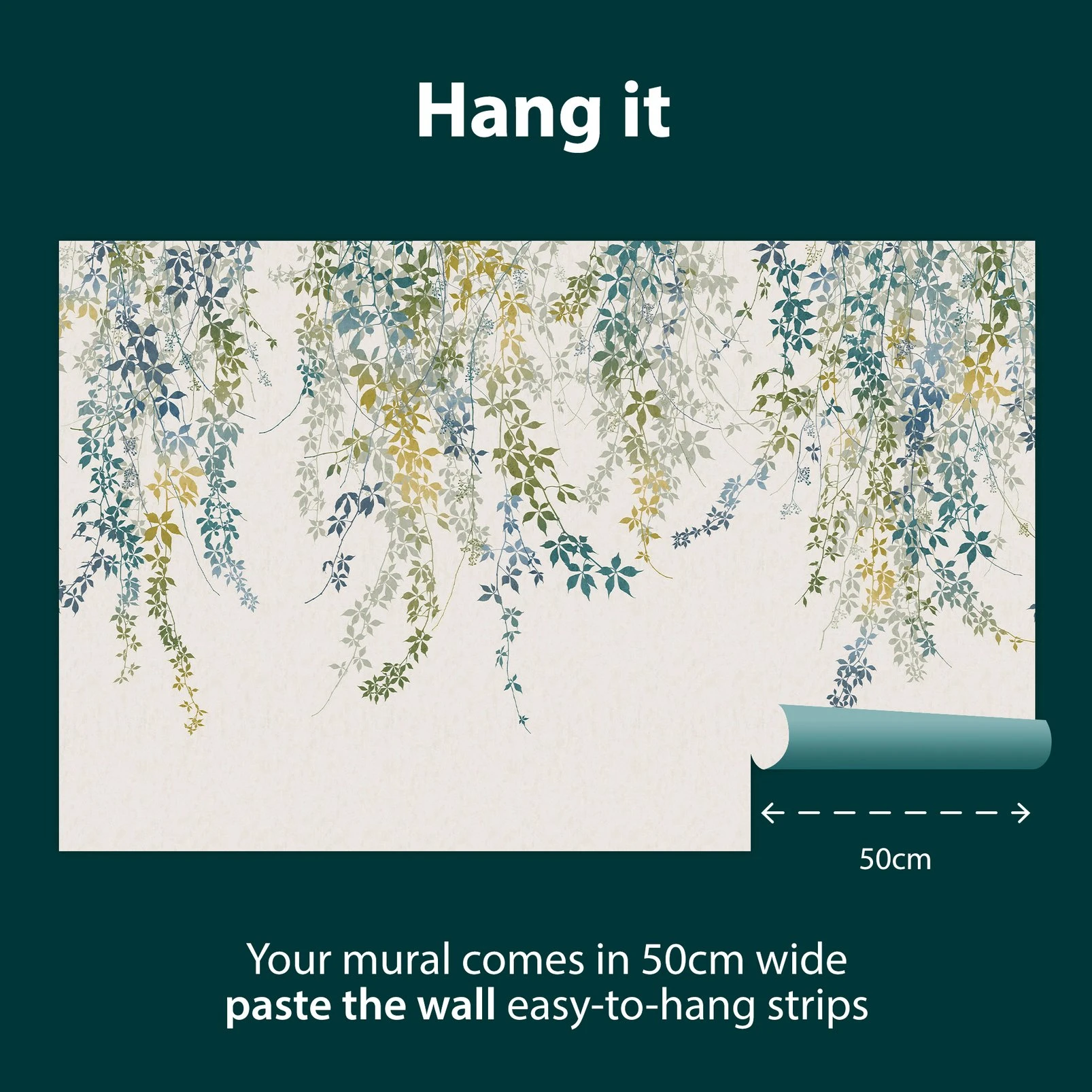 Virginia Creeper Spring Bespoke Mural by Clarissa Hulse. - 130006_INFO_VIRGINIA CREEPER SPRING_02.jpg