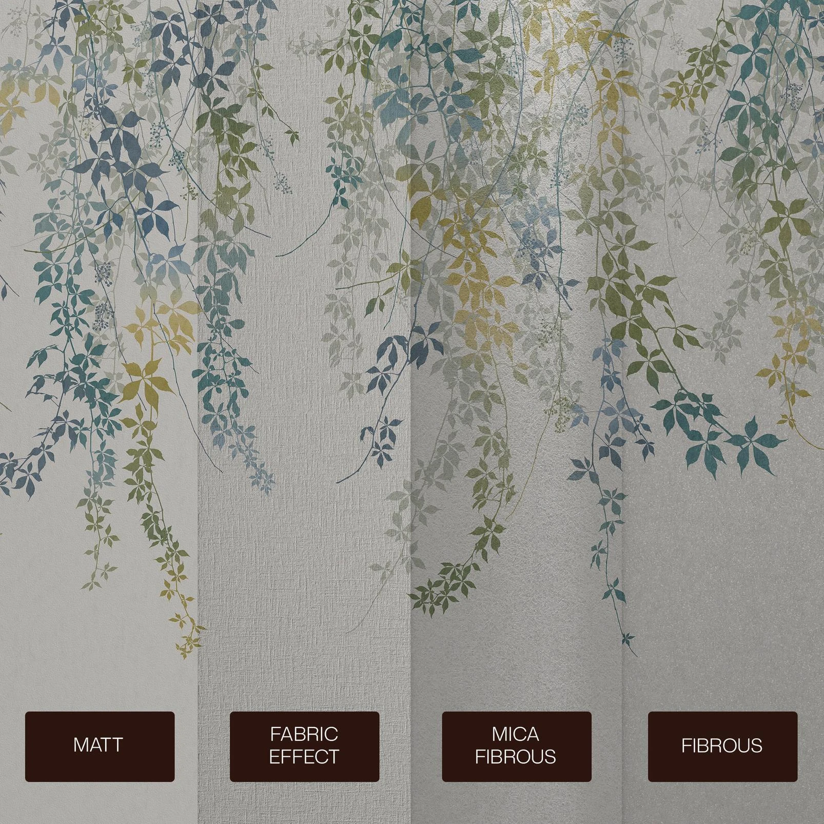Virginia Creeper Spring Bespoke Mural by Clarissa Hulse. - 130006_SUBSTRATE_VIRGINIA CREEPER SPRING_01.jpg