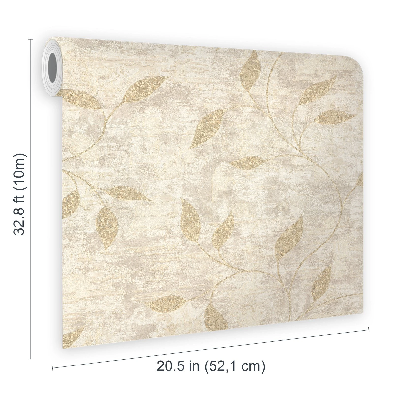 Ornamental Leaf Cream Wallpaper - 128805_DIGITAL ROLL_ORNAMENTAL LEAF CREAM_01.jpg