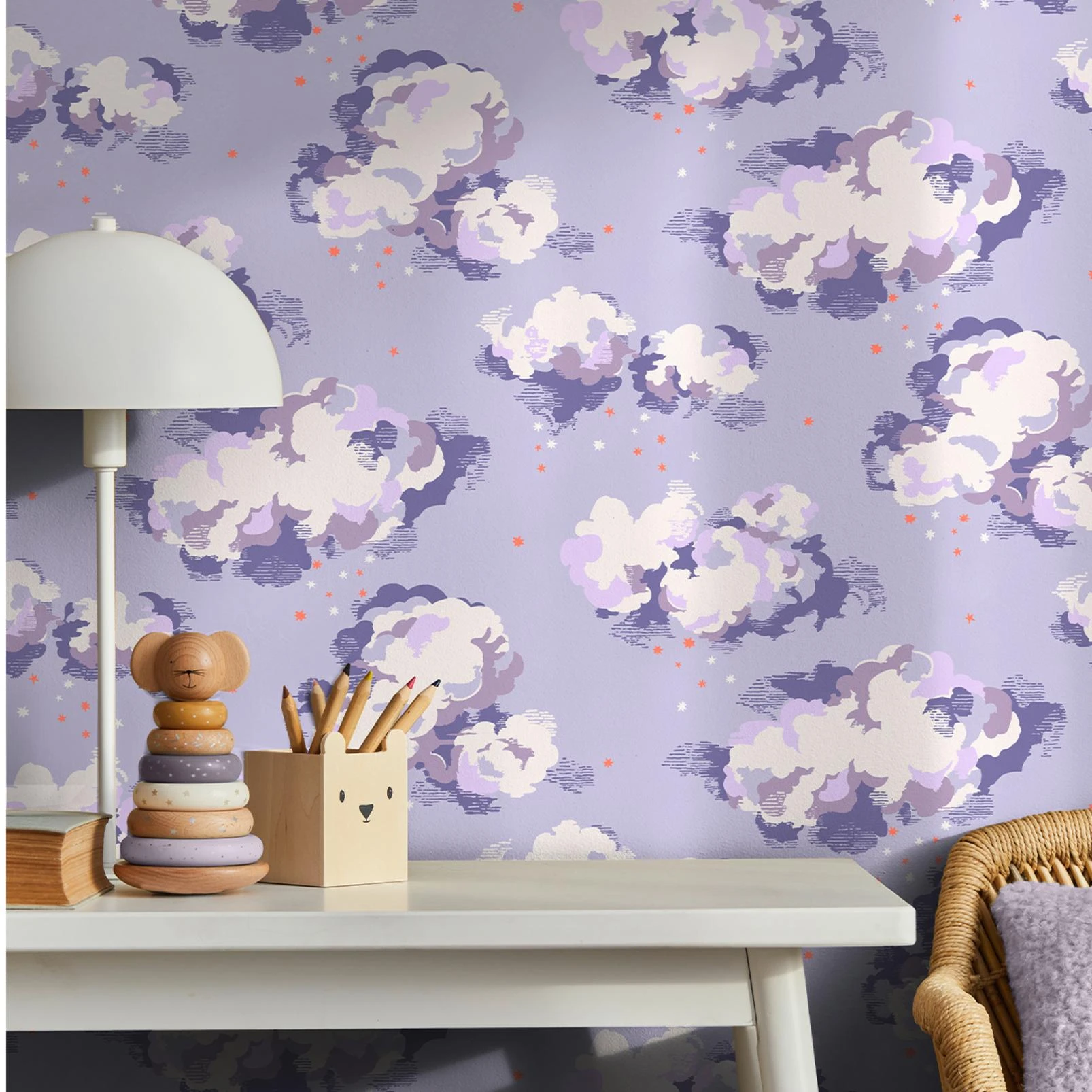 Cath Kidston Silver Linings Violet Wallpaper - 131430_ROOMSET_SILVER LININGS VIOLET_01.jpg