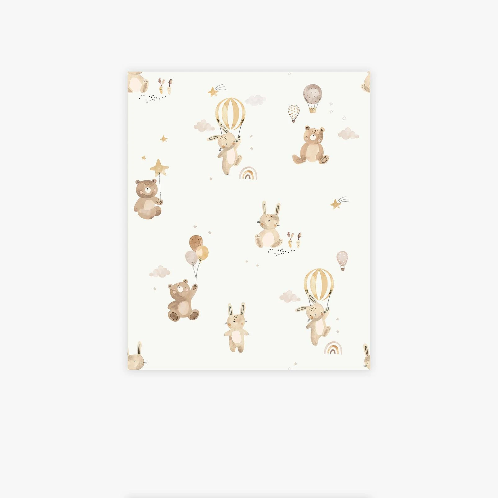 Next Watercolour Bunny & Bear Neutral Wallpaper - 140159_TILE_WATERCOLOUR BUNNY & BEAR NEUTRAL_01.jpg