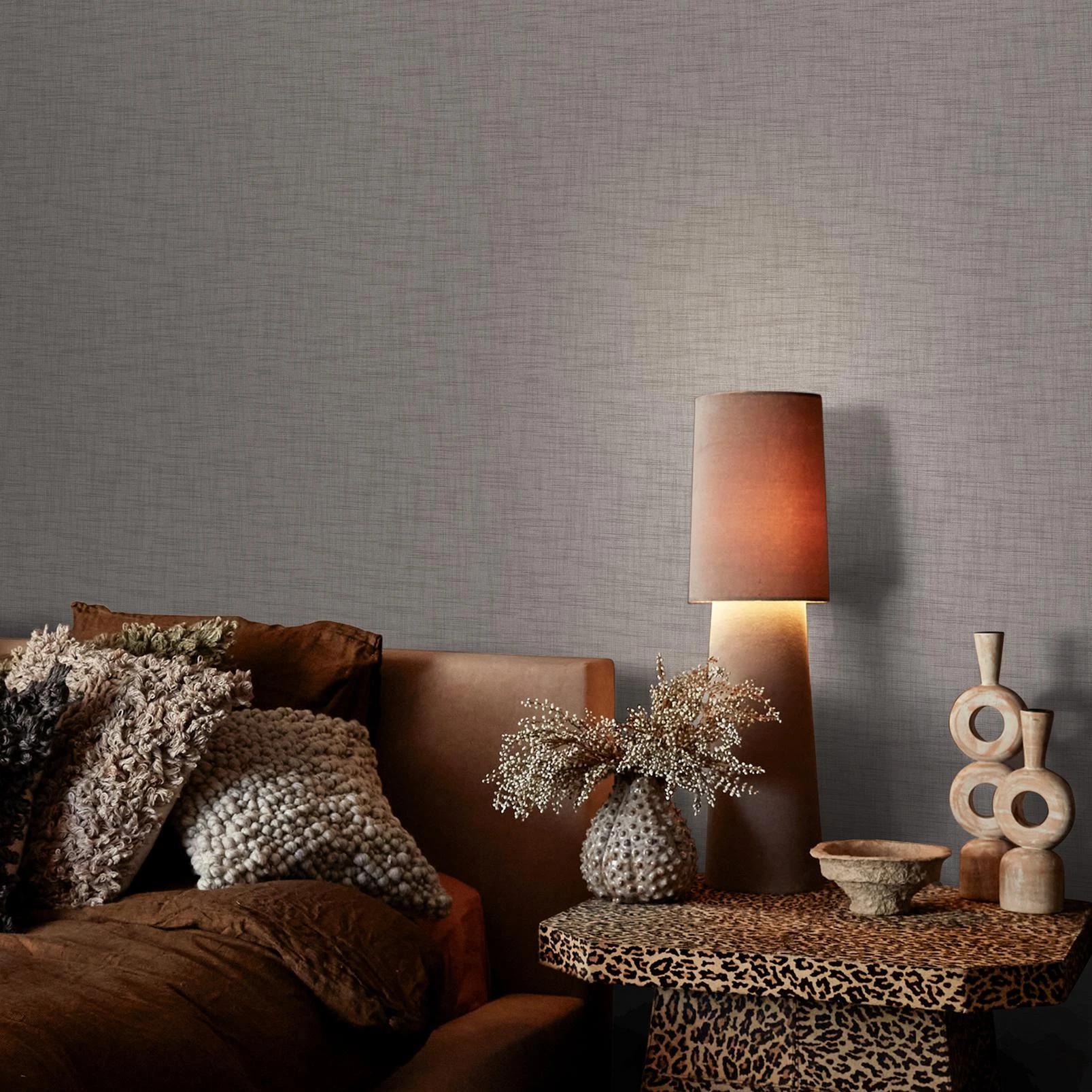 Abigail Ahern Weathered Linen Stone Wallpaper - 140078_ROOMSET_WEATHERED LINEN STONE_01.jpg