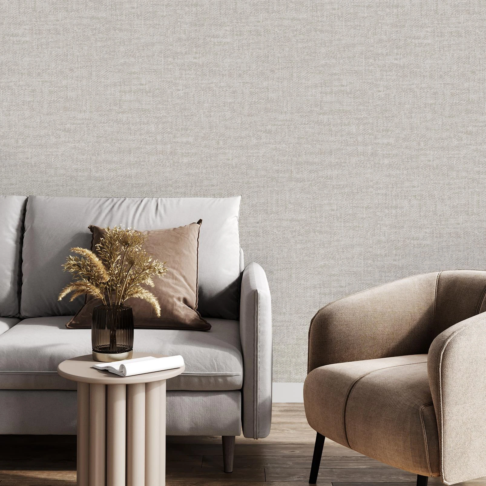 Landscape Texture Parchment Wallpaper - 140069_ROOMSET_LANDSCAPE TEXTURE PARCHMENT_01.jpg
